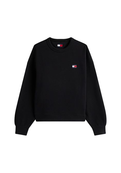 Felpa squadrata con distintivo Tommy Tommy Hilfiger | DW0DW19408BDS